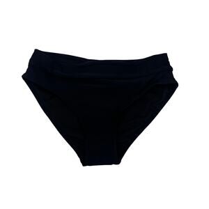 Zmart Womens Small Black Mid Rise Brazillian Swim Bikini Bottom Swimwear NWT